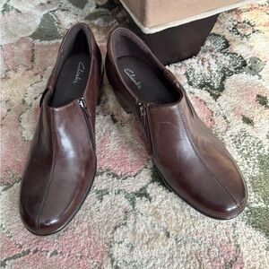 Clarks Women’s Brown Leather Shoes